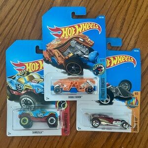 HOT WHEELS 2017 🏎️ Die-Cast Toy Cars Set of Three